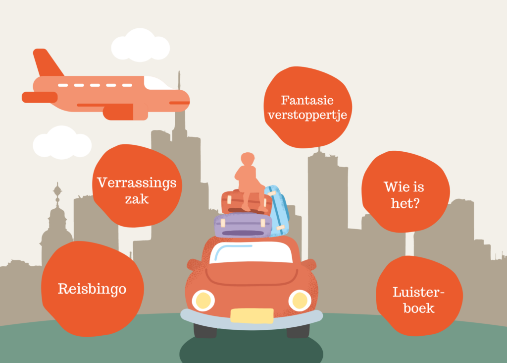 Vermaak op de achterbank of in het vliegtuig