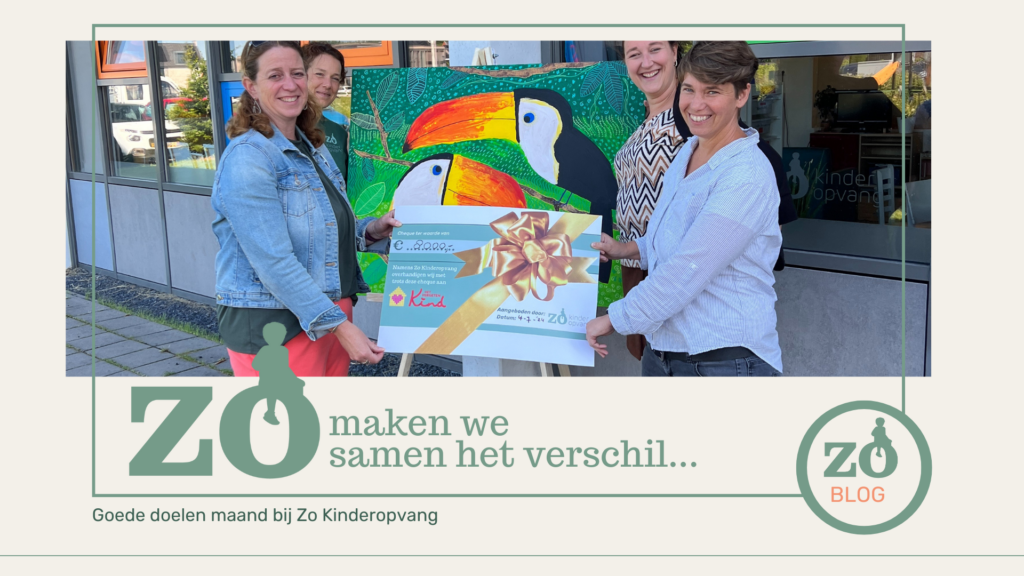 Maand van de Goede Doelen bij Zo Kinderopvang